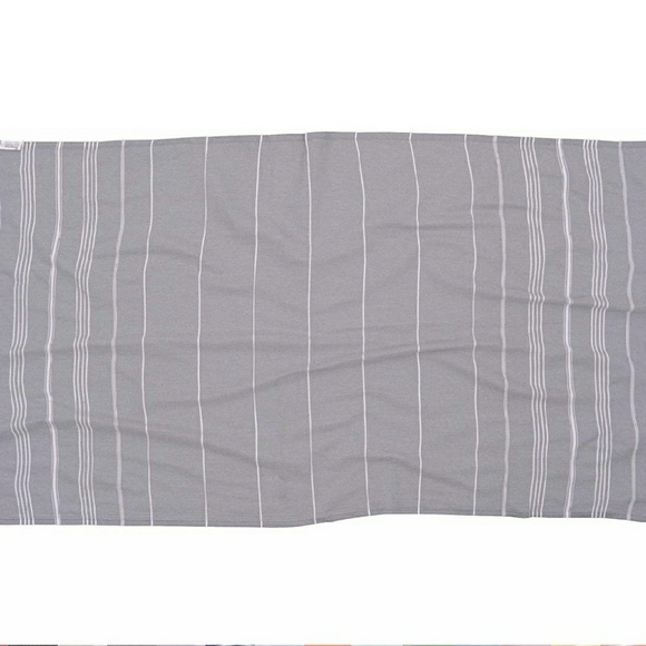 ⬇️$40 100% Cotton Turkish Towel, Scarf,Sarong Grey - Picture 4 of 6
